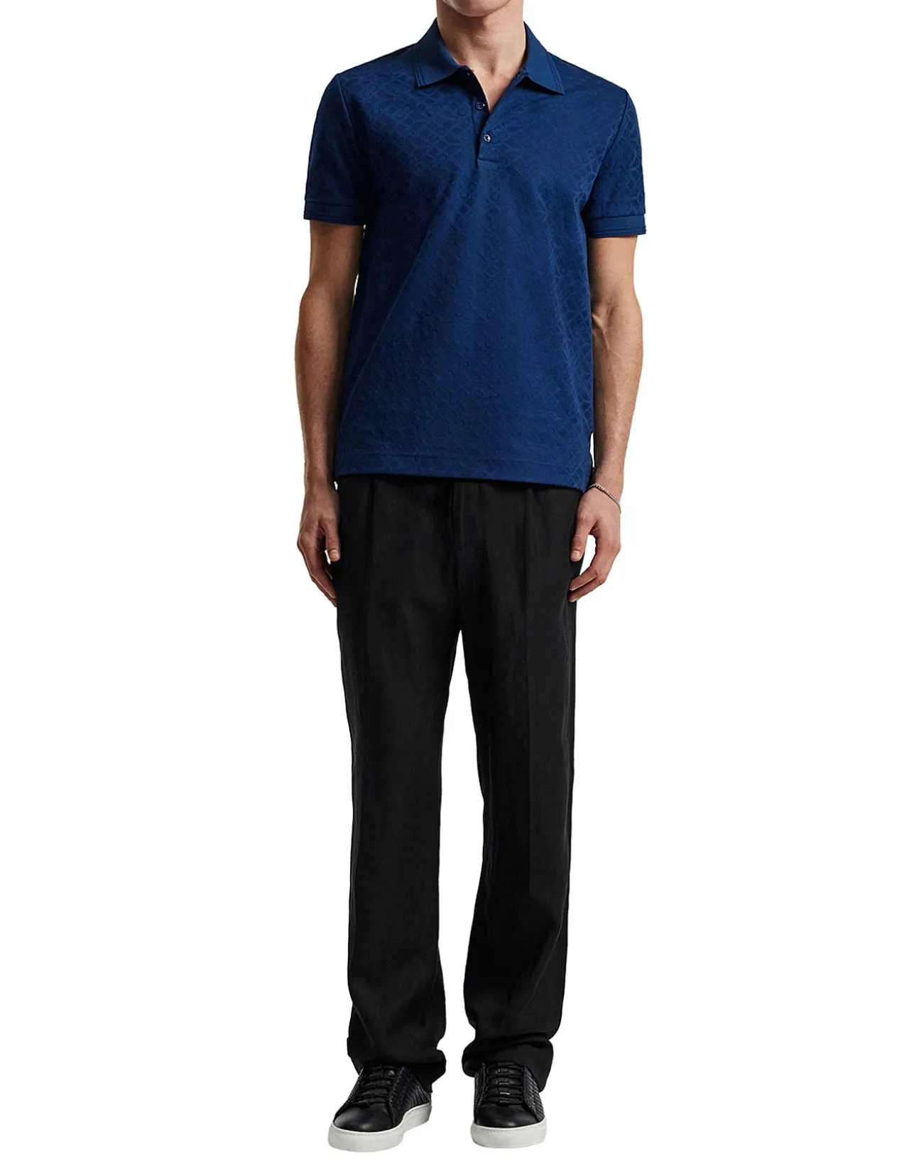 Solid Monogram Polo