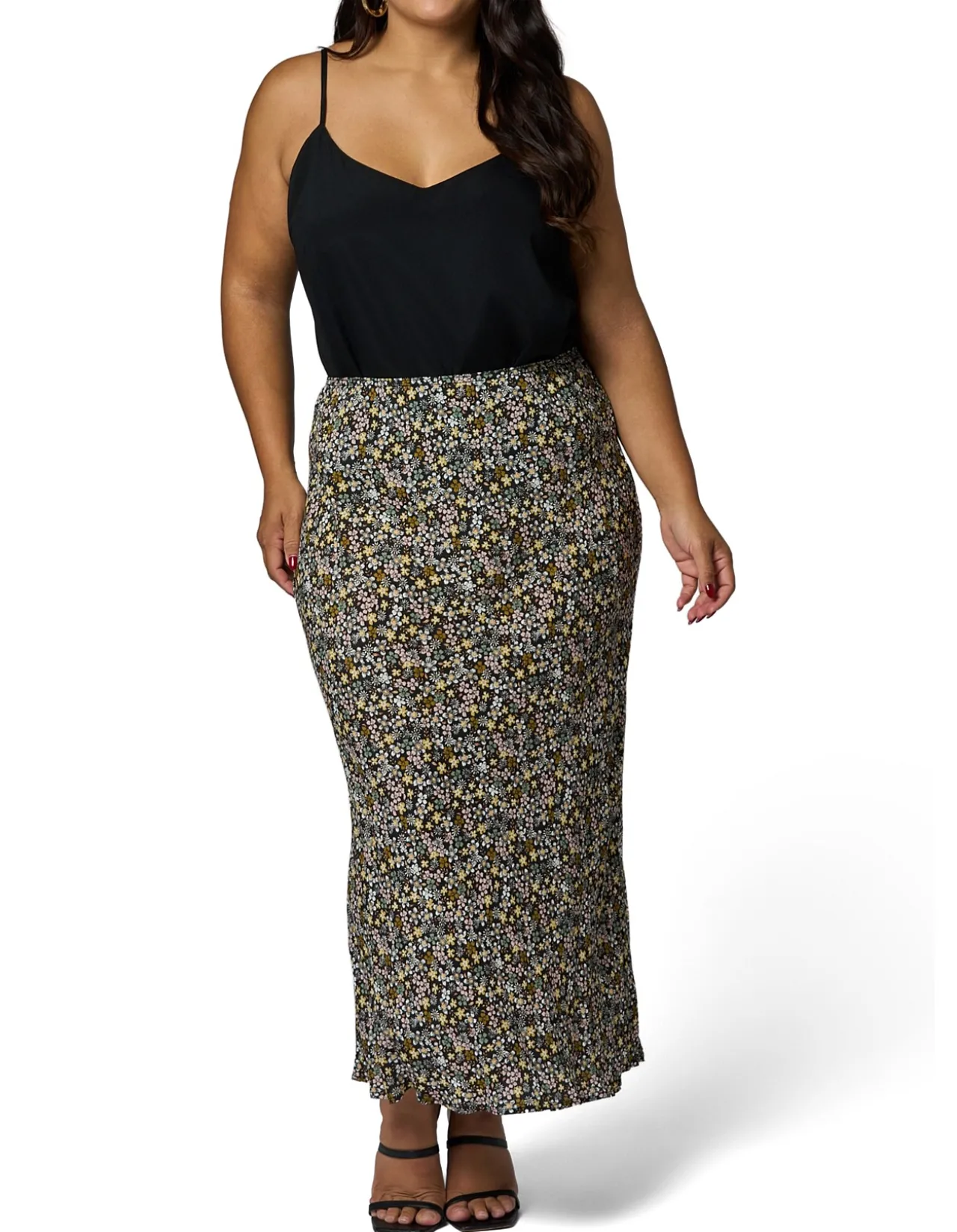 SOMETHING 4 OLIVIA - EMILY PRINTED MIDI SKIRT