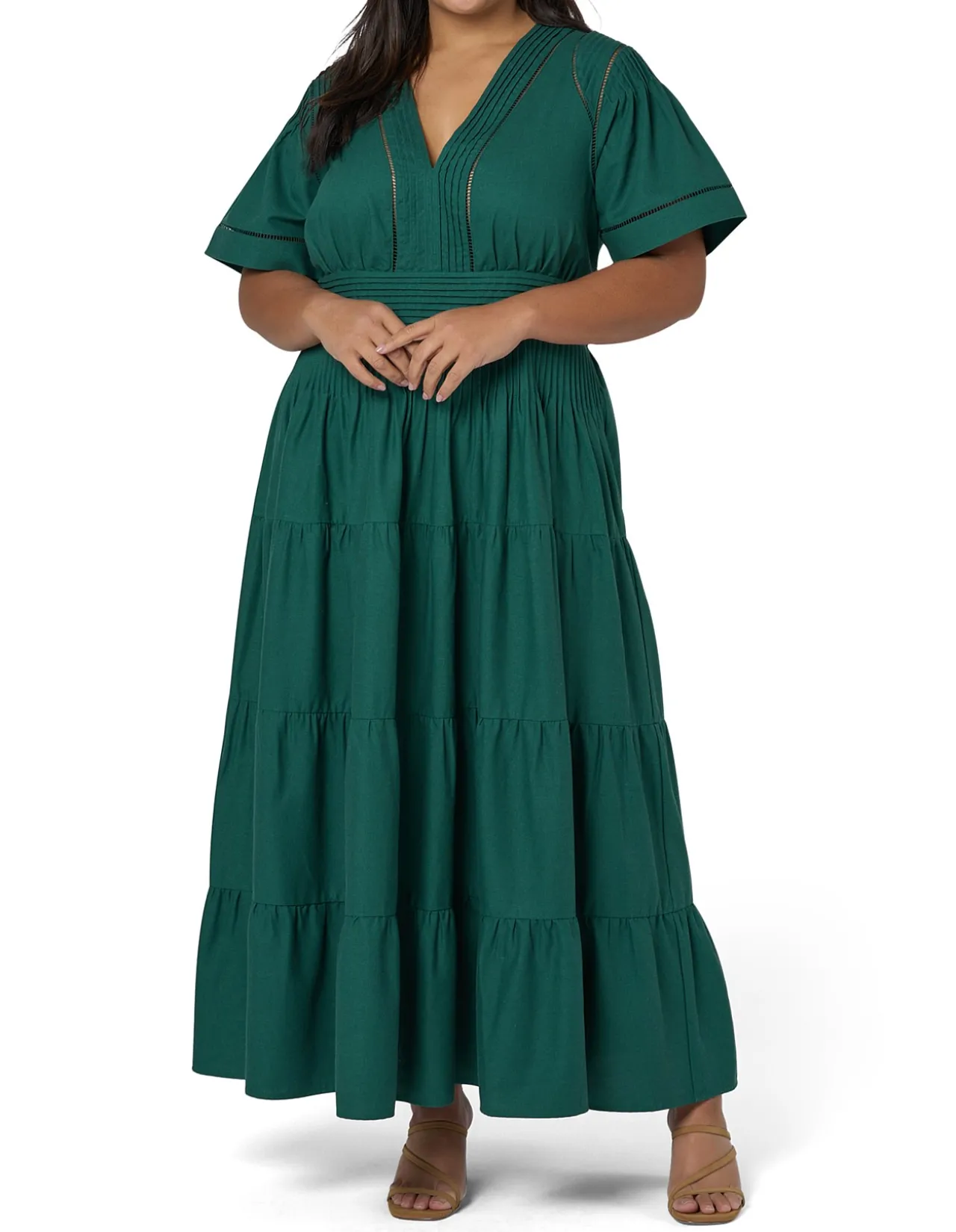 SOMETHING FOR OLIVIA - ABBY LINEN MAXI DRESS