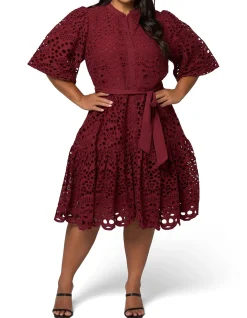 SOMETHING 4 OLIVIA-CLAUDIA BRODERIE DRESS