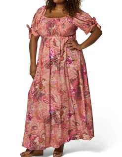 SOMETHING 4 OLIVIA-MAEVE RUFFLE MAXI DRESS