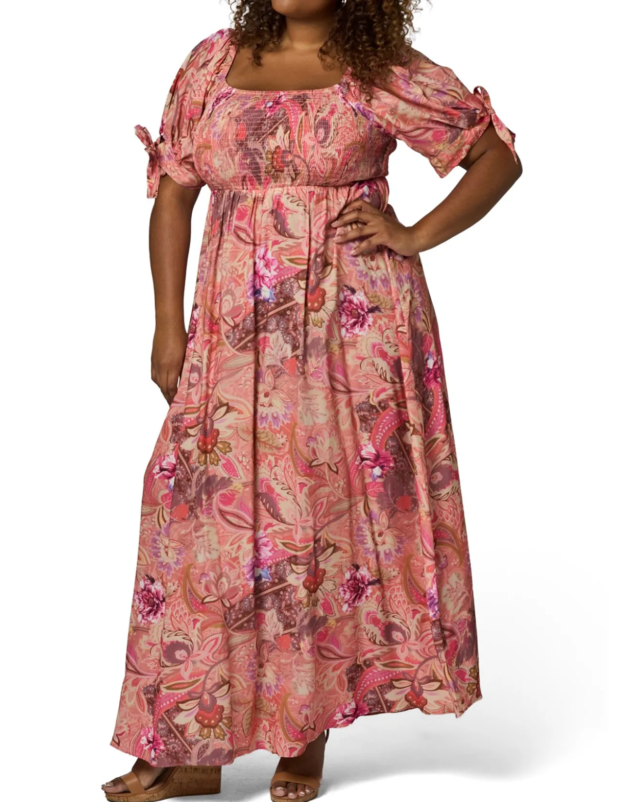SOMETHING 4 OLIVIA-MAEVE RUFFLE MAXI DRESS