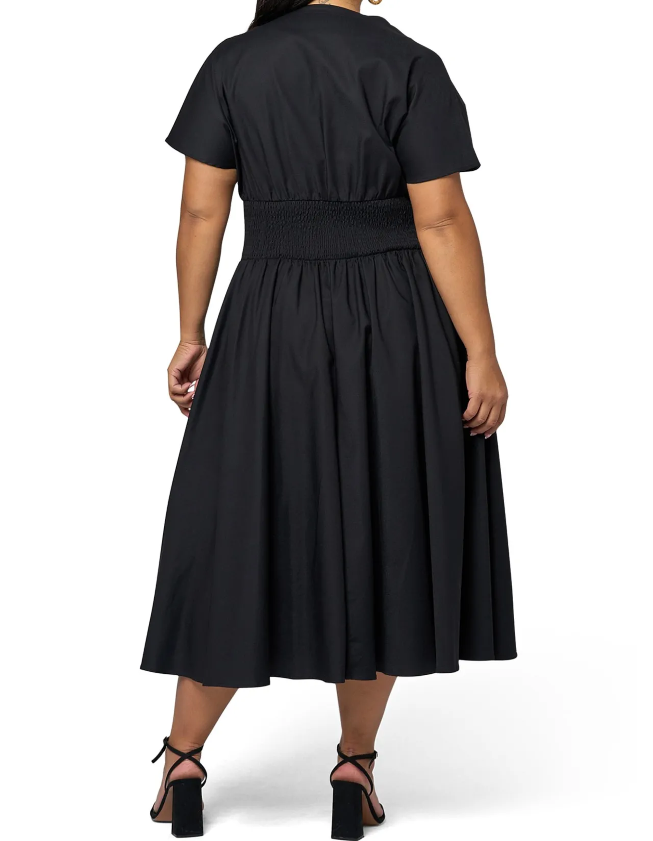 SOMETHING 4 OLIVIA - OCTAVIA ZIP FRONT MIDI DRESS