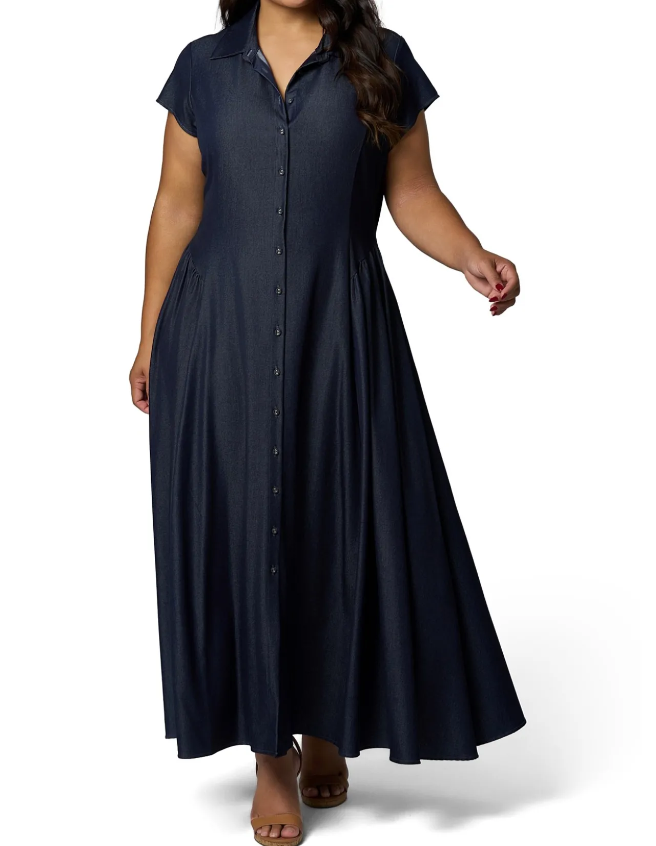 SOMETHING 4 OLIVIA-PAIGE MAXI SHIRT DRESS