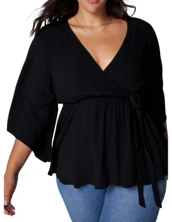 SOMETHING 4 OLIVIA - SALMA WRAP BLOUSE
