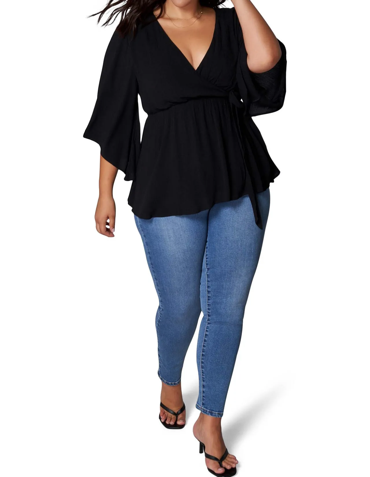 SOMETHING 4 OLIVIA - SALMA WRAP BLOUSE