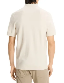Soris Short-Sleeve Polo in Light Bilen