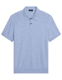 Soris Short-Sleeve Polo in Light Bilen