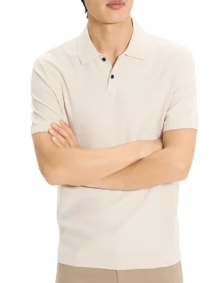 Soris Short-Sleeve Polo in Light Bilen