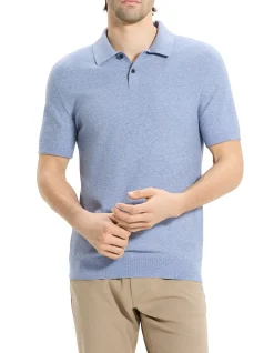 Soris Short-Sleeve Polo in Light Bilen