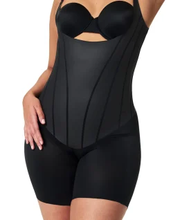 SPANXsupersculpt TotalContour Open-Bust Mid-Thigh Bodysuit