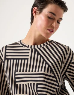 SPLICED STRIPE TEE
