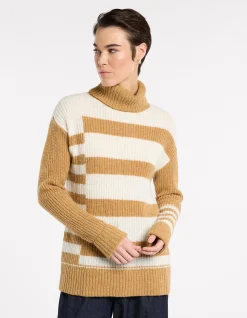 SPLICED STRIPE SWEATER