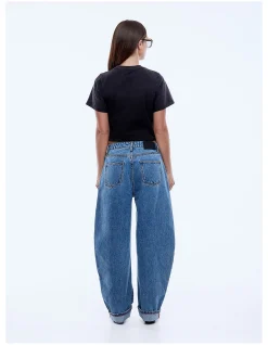 Stella High Waisted Barrel Leg Denim Jeans