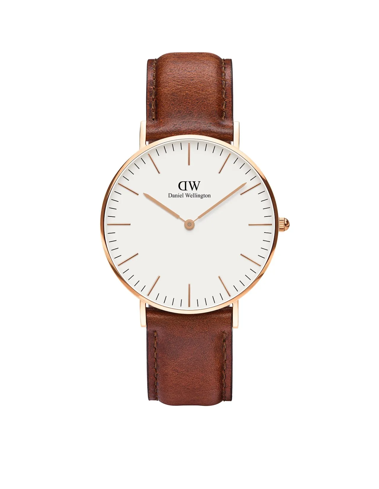 St Mawes 36mm Rose Gold White Dial Watch