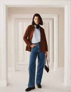 Straight Leg High Rise Denim Jean