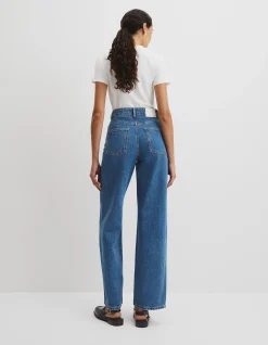 Straight Leg High Rise Denim Jean