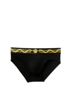 STRETCH ORGANIC WITH PRINTED ELASTIC WAISTBAND JERSEY BRIEF