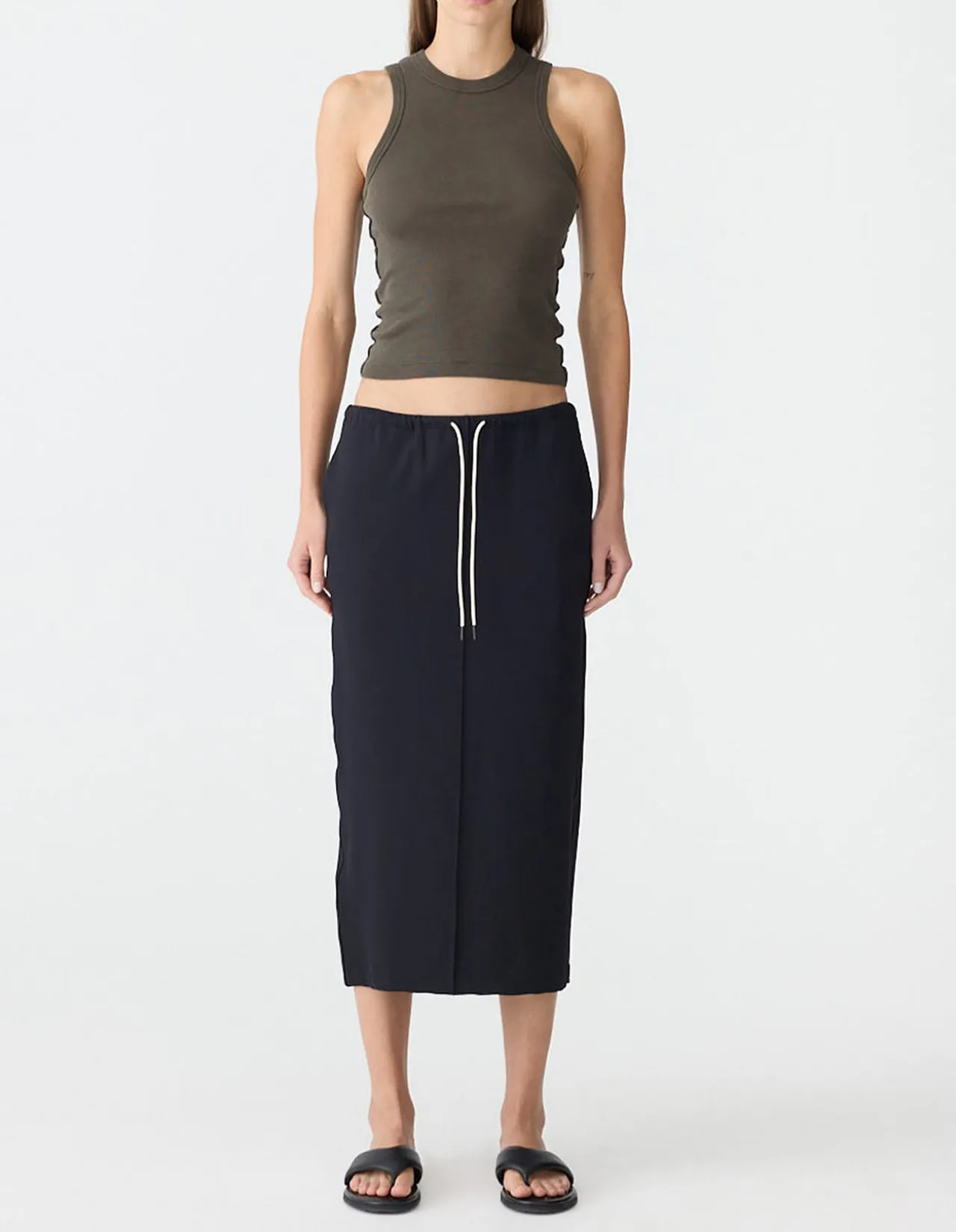 Stretch Twill Minimal Skirt