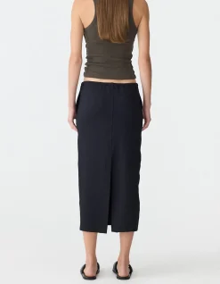 Stretch Twill Minimal Skirt