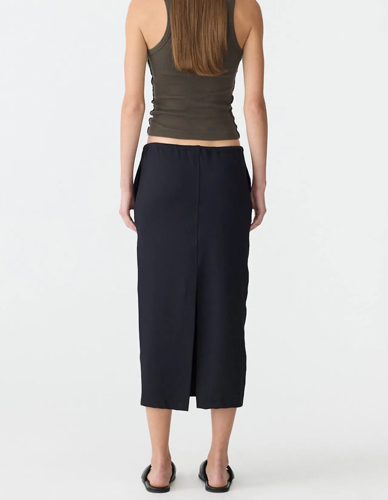 Stretch Twill Minimal Skirt