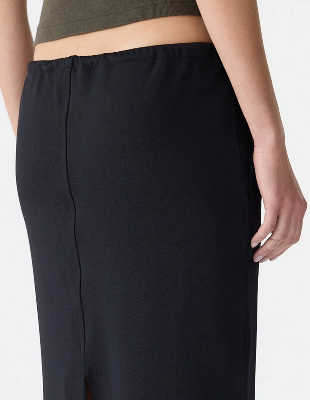 Stretch Twill Minimal Skirt