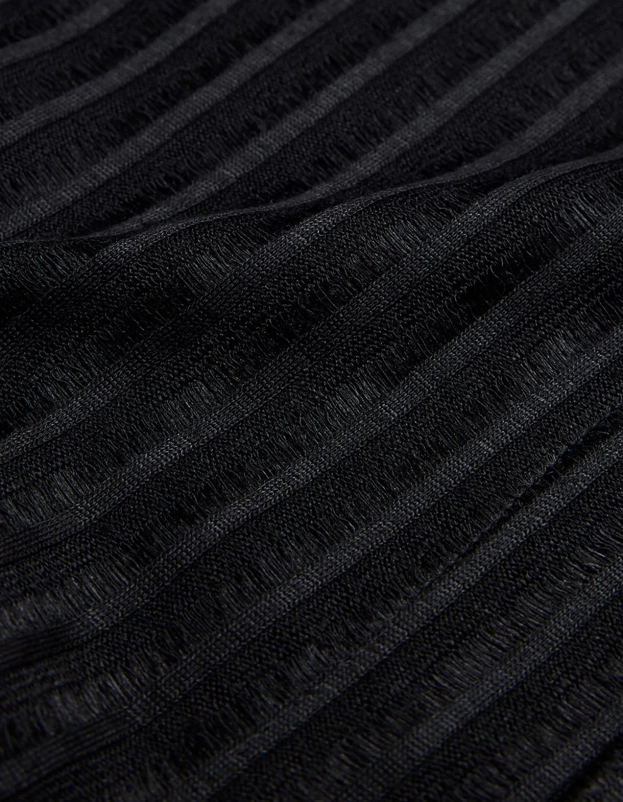 STRIPED OPEN KNIT SS SHIRT