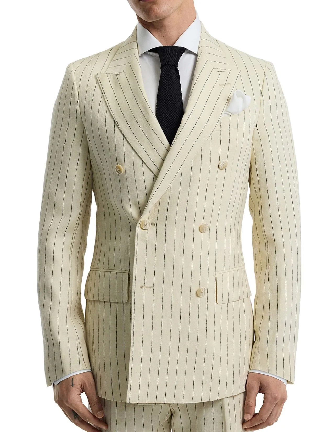 STRIPED DB SUIT JACKET