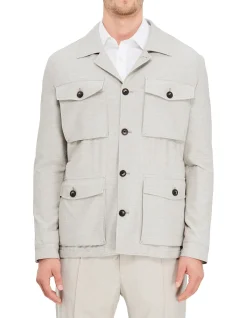STRIPED SAFARI JACKET