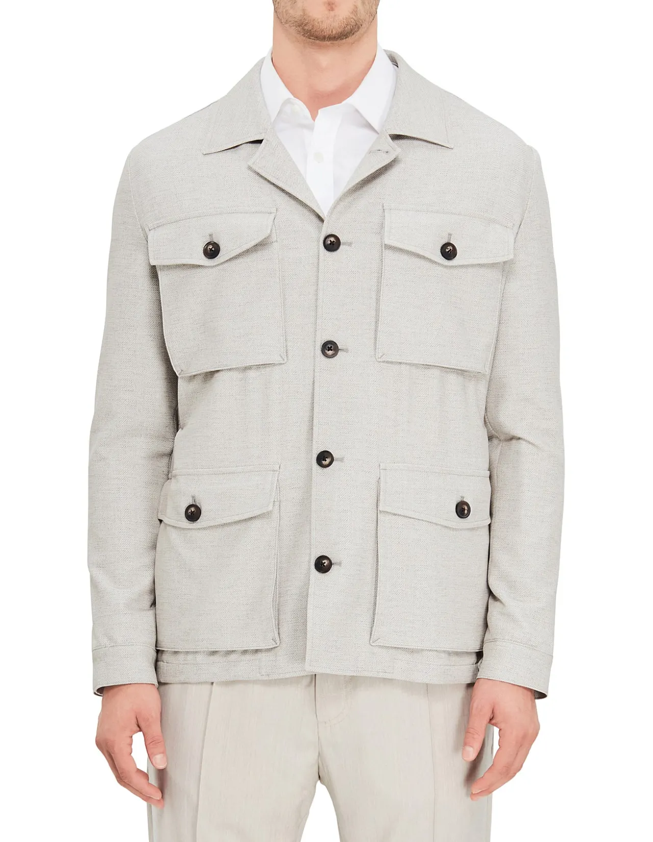 STRIPED SAFARI JACKET