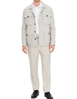 STRIPED SAFARI JACKET