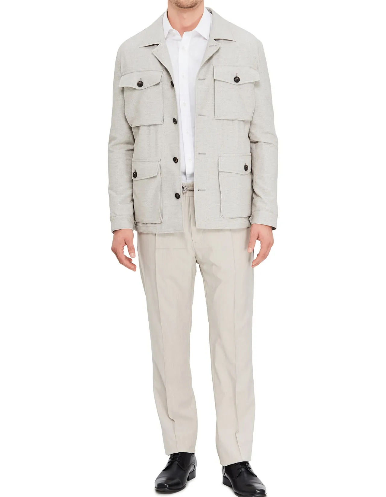 STRIPED SAFARI JACKET
