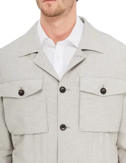 STRIPED SAFARI JACKET