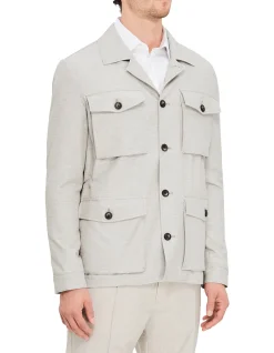 STRIPED SAFARI JACKET