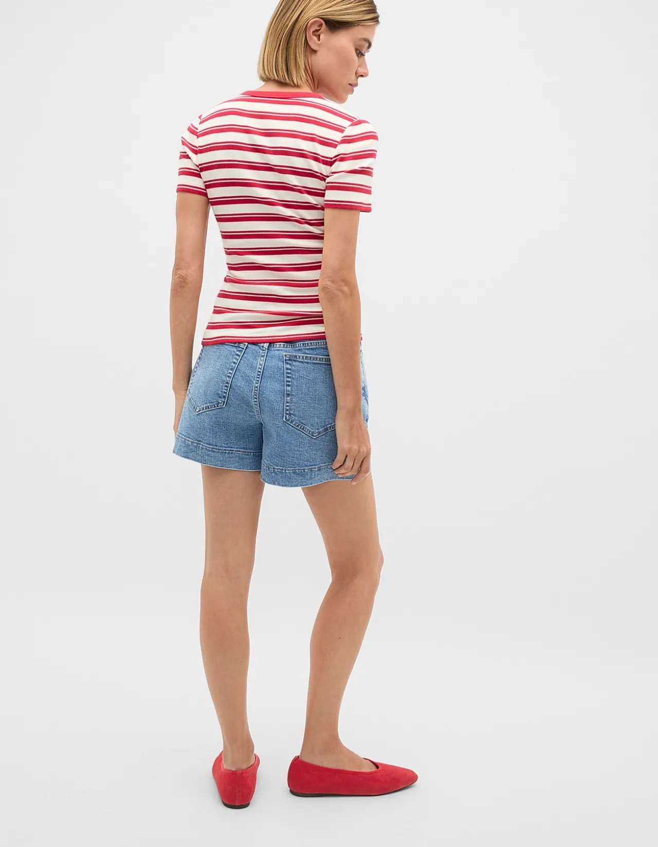 STRIPE RIB TEE