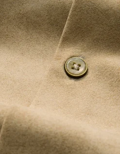 SUEDE LOOK CUBAN COLLAR SHIRT