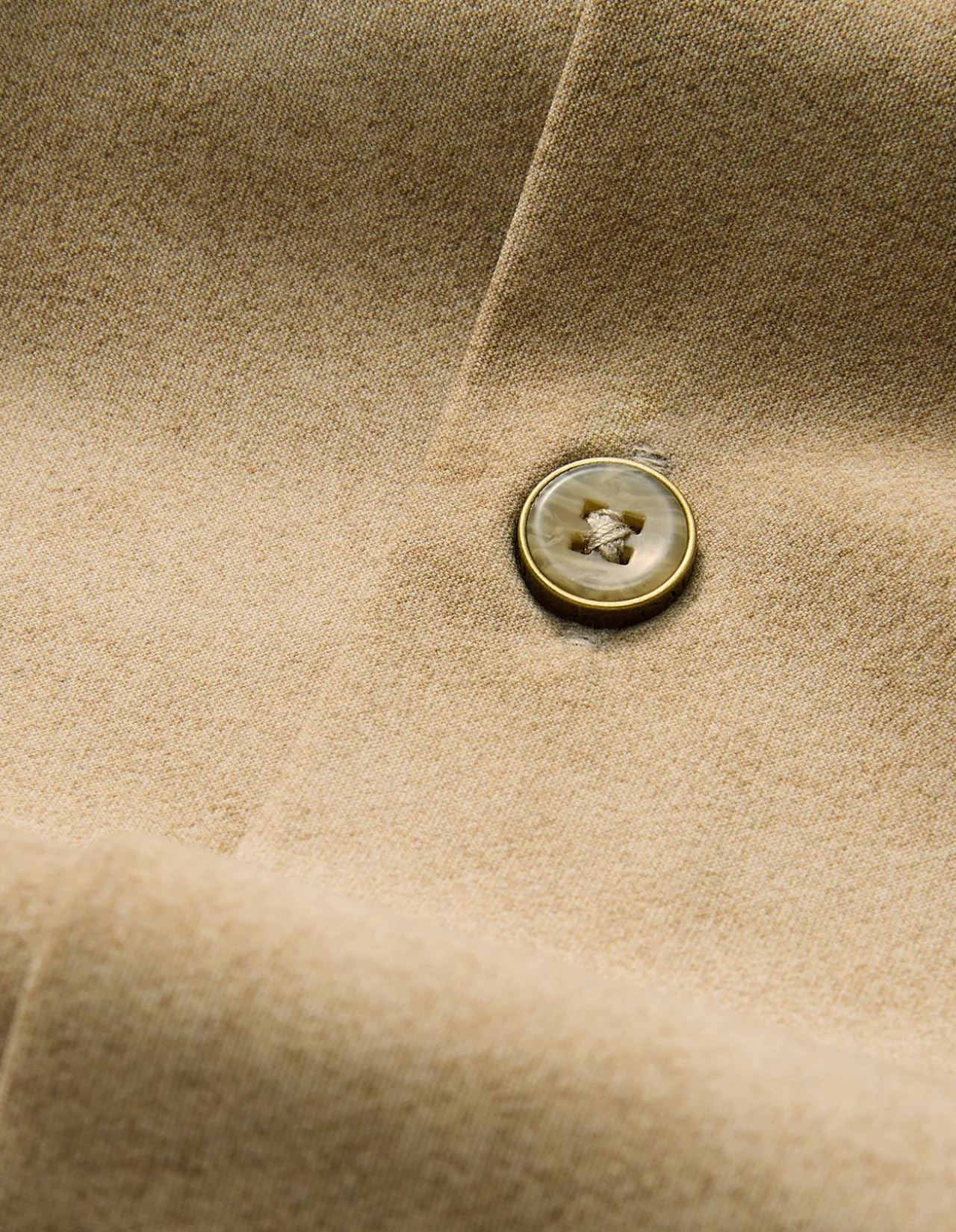 SUEDE LOOK CUBAN COLLAR SHIRT