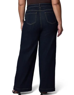 Sully Mid Rise Wide Leg Denim Jean