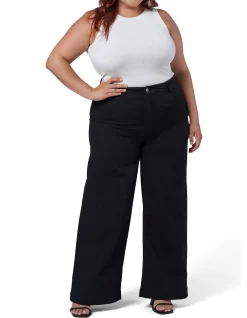 Sully Mid Rise Wide Leg Denim Jean