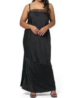 SUNDAY IN THE CITY - VORTEX MAXI SLIP DRESS