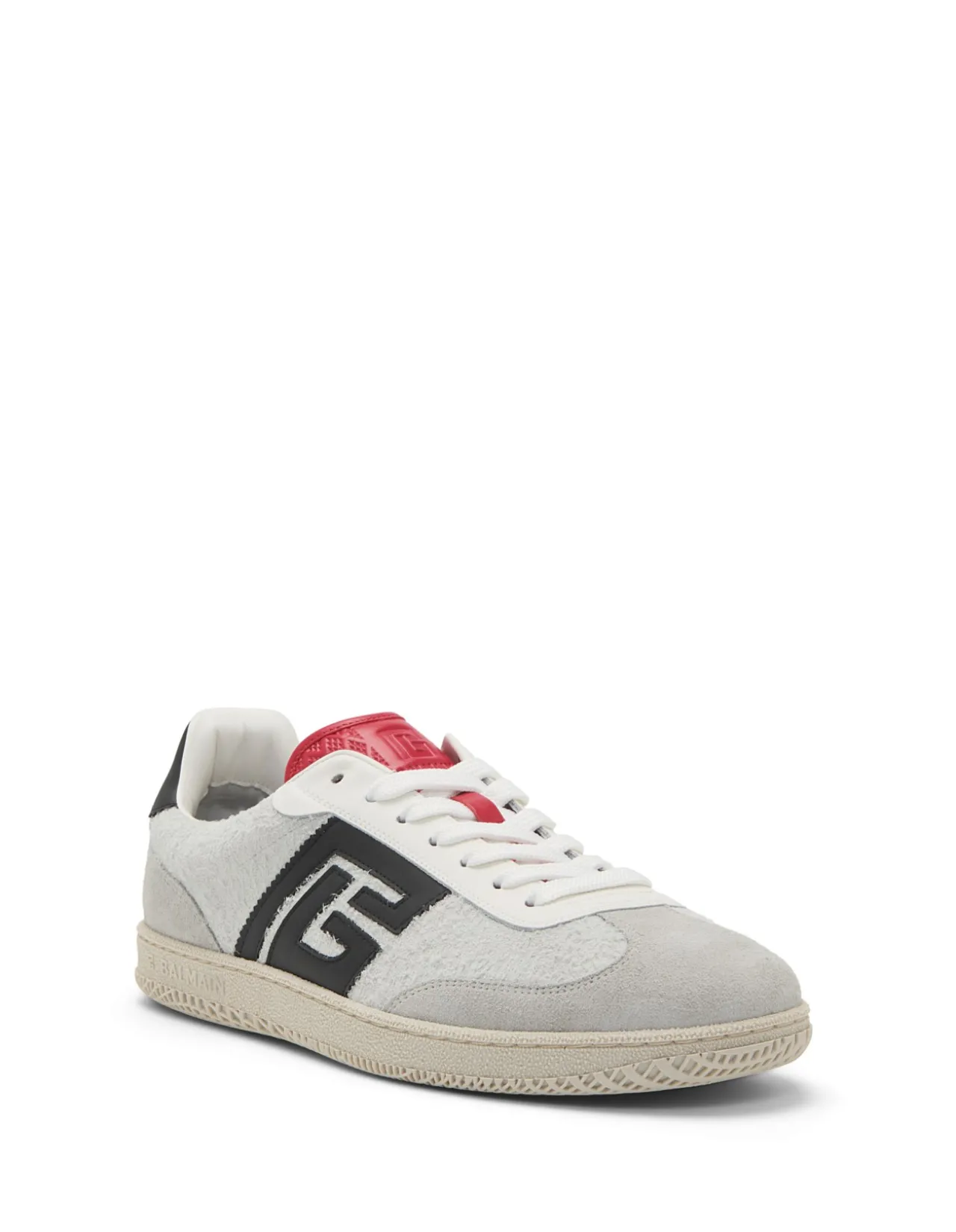 SWAN-SUEDE LEATHER&CALFSKIN SNEAKER