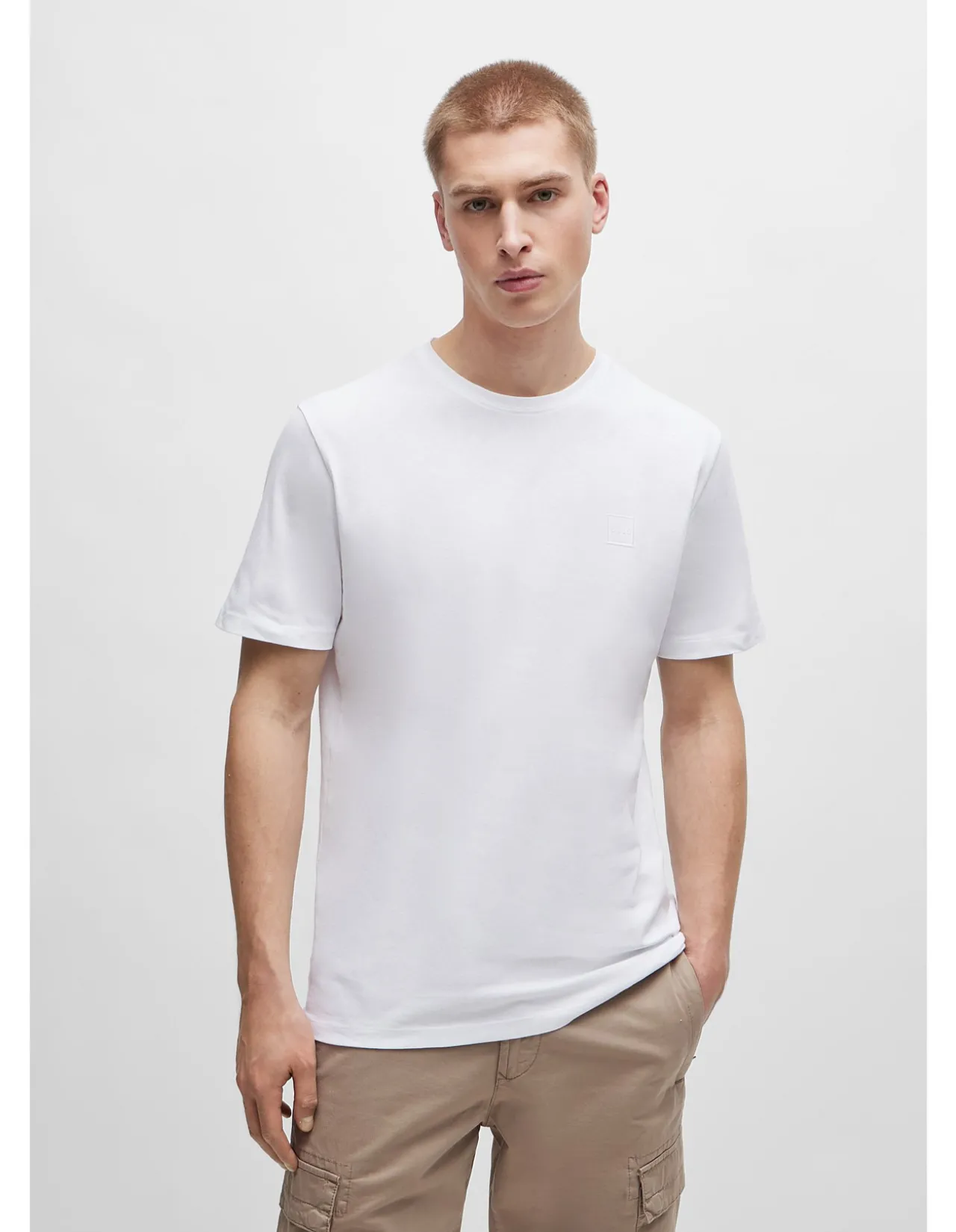 Tales Relaxed Fit Cotton Jersey T-shirt White