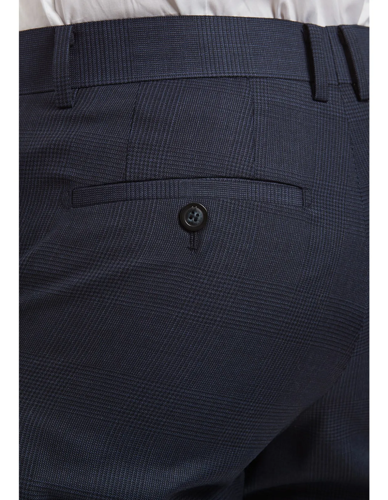 TB POW CHECK FLAT FRONT TROUSER