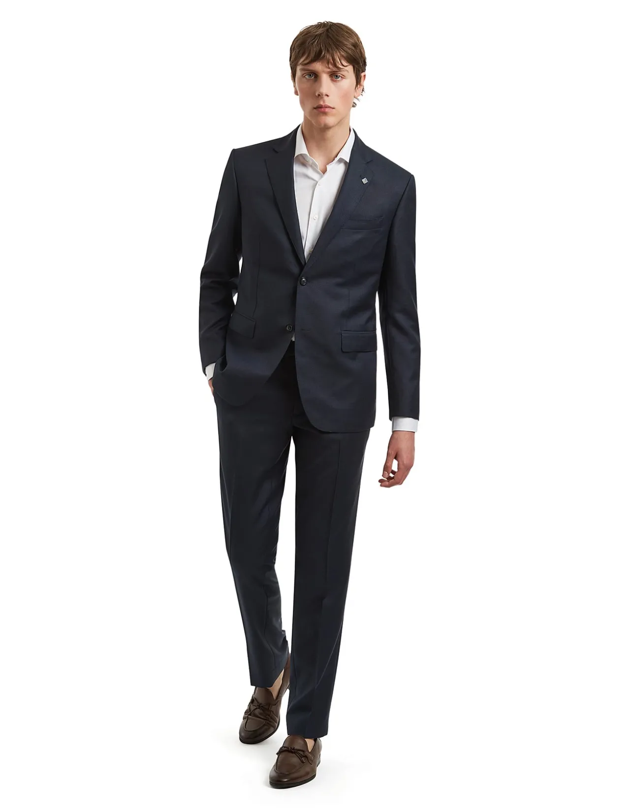 TB TEXTURED NOTCH LAPEL JACKET