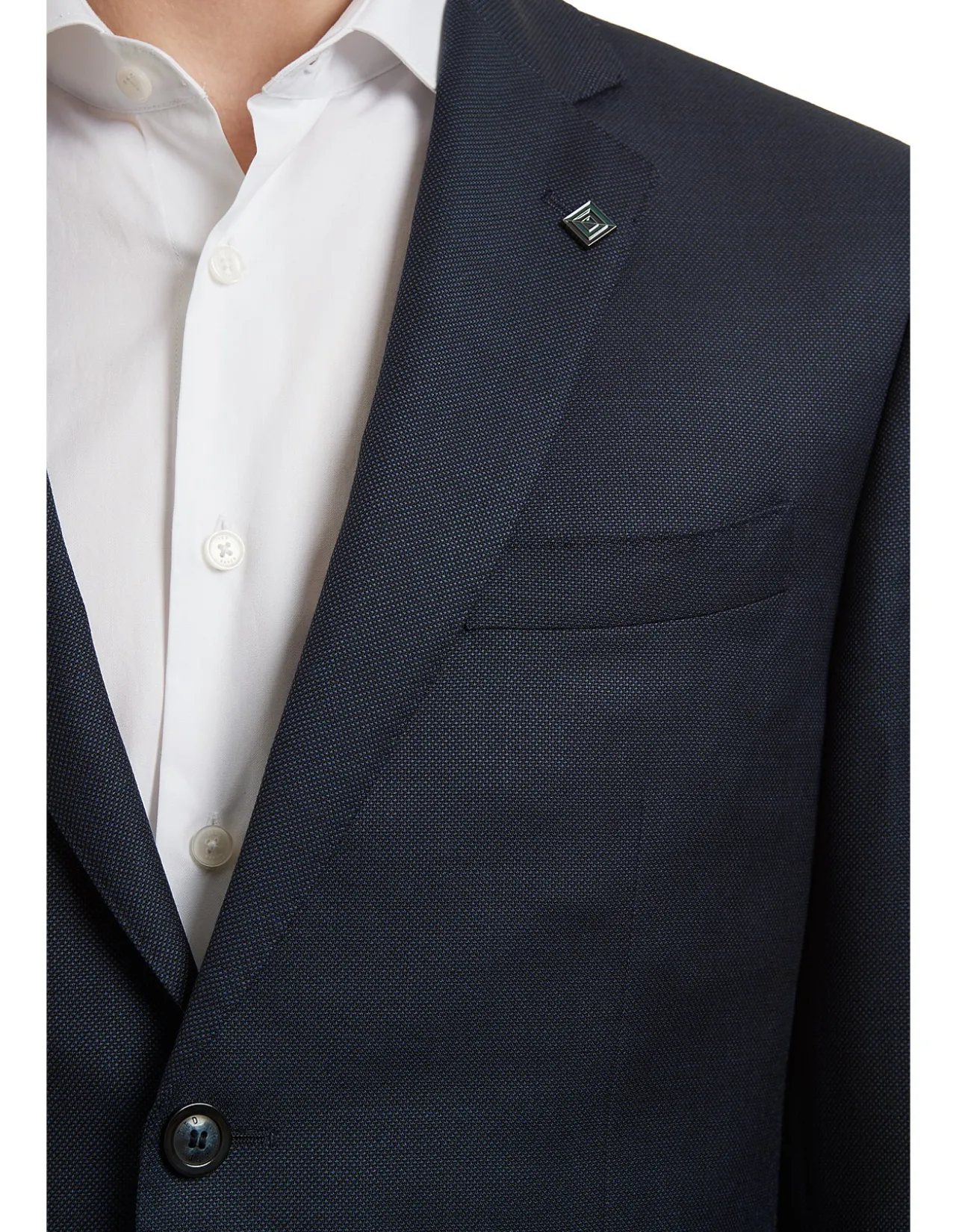 TB TEXTURED NOTCH LAPEL JACKET