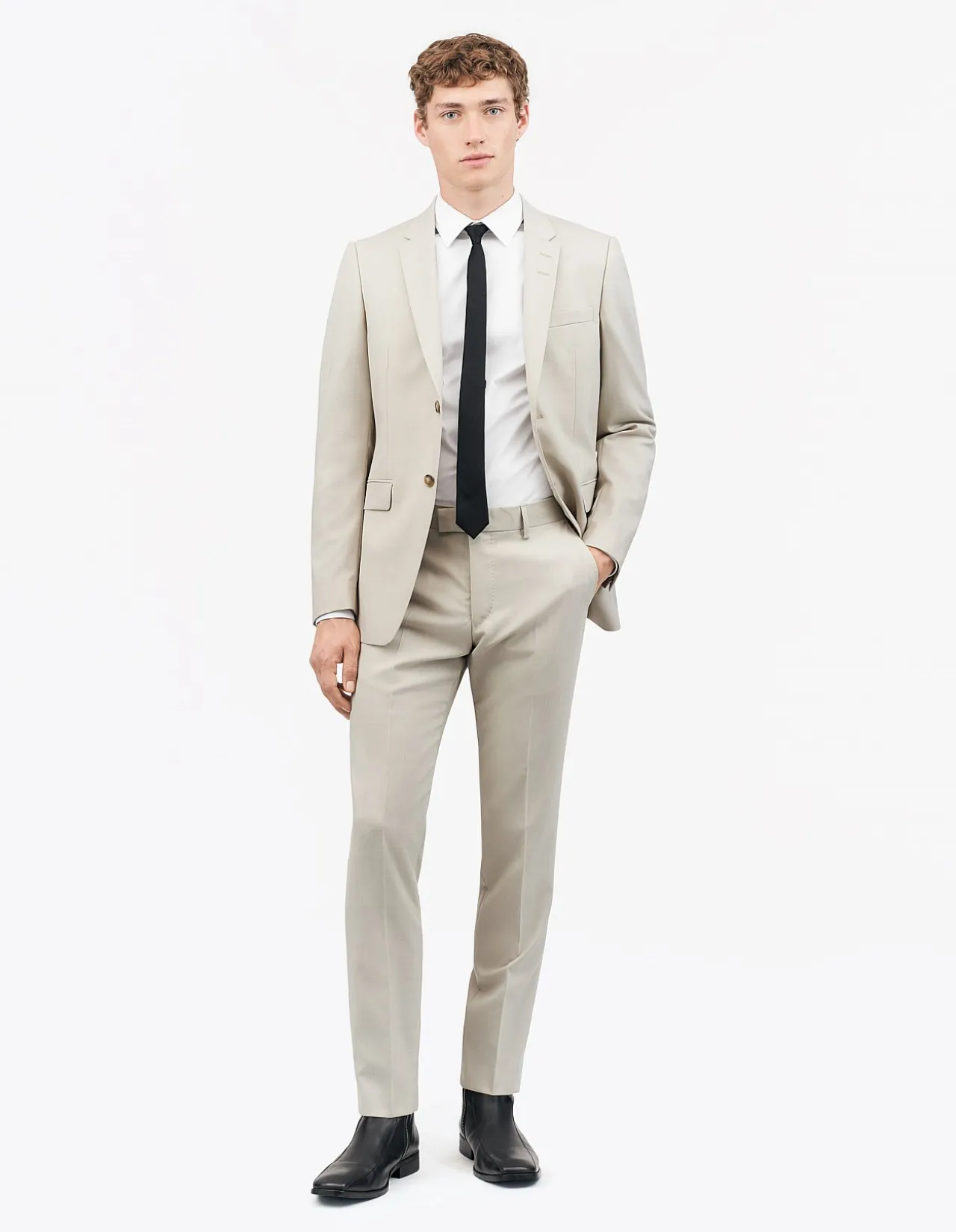 Tenutas Wool/Elastine Trouser Flat Front