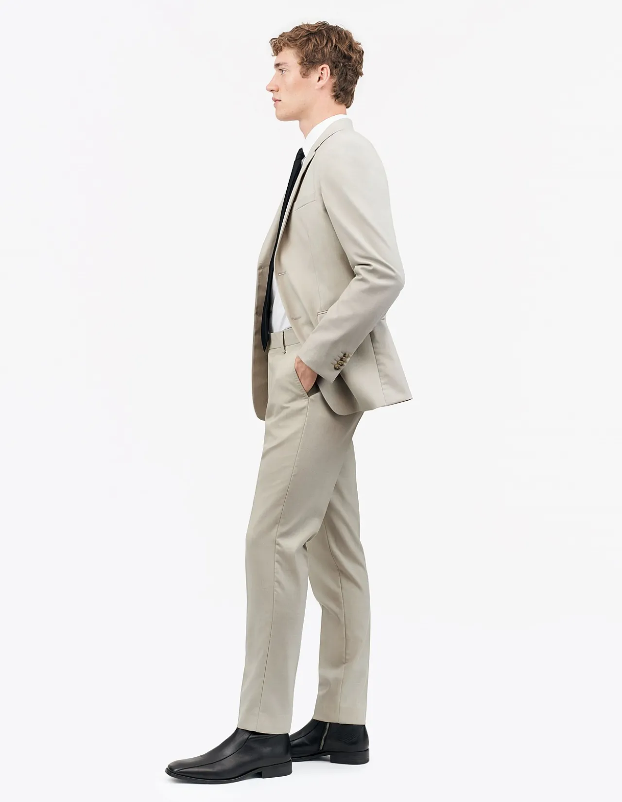 Tenutas Wool/Elastine Trouser Flat Front