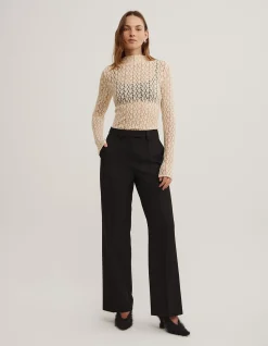 Textured Long Sleeve Top