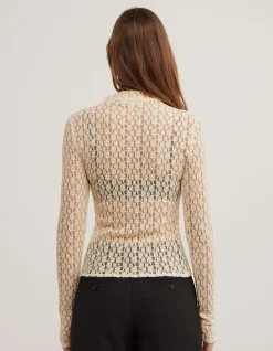 Textured Long Sleeve Top