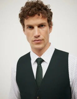 Textured Tailored Vest